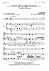 Away in a Manger TTBB choral sheet music cover